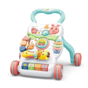 Kids Educational Music Walkers Toys Multifunctional Baby Walker Learning Children Push Learn Baby Musical Activity Walkers Toy