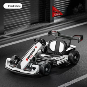 Kid’s Electric 4 Wheel Drift Off Road Battery Powered Ride On Go Kart Plastic Construction for 2-4 Years Old