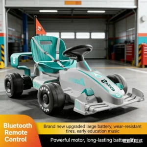 Kids Electric 4-Wheel Go Kart with 360 Spin & Drift Function Battery-Powered Outdoor Ride-On Toy for 2-4 Years