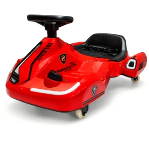 Kids Electric Drift Car 12V Ride on Go Kart with 360° Steering Bluetooth Music LED Light Children Drifting ToyVehicleforchildren
