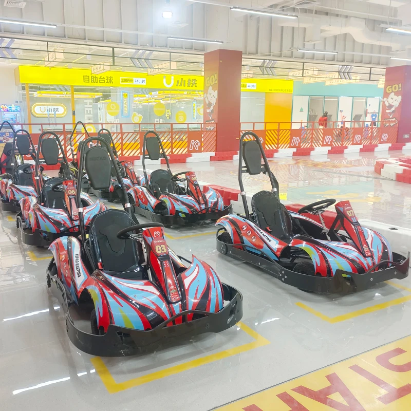 Kids Electric Go Kart 24V Dual Hub Motor Adjustable Seats Mechanical Disc Brakes 25km/h Lithium Iron Phosphate Battery