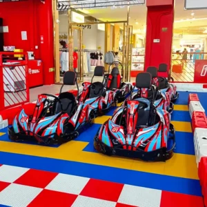 Kids Electric Go Kart Battery Powered 24V Hub Motor 350W*2 Adjustable Seat LED Lights Chassis Safe Commercial Go Cart Ages 3 12