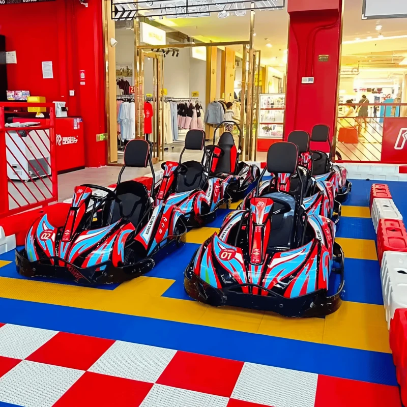 Kids Electric Go Kart Battery Powered 24V Hub Motor 350W*2 Adjustable Seat LED Lights Chassis Safe Commercial Go Cart Ages 3 12