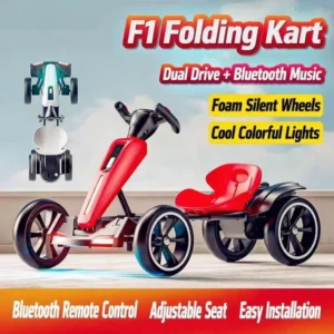 Kids Electric Go Kart Ride On Vehicle with Remote Control for Adults and Mini Go Kart for Children