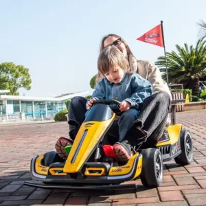 Kids Electric Go Karts 24V Battery Powered Drifting Cart for Outdoor Sports Entertainment Max Speed 40km/h Kids Adults Use