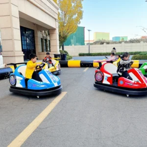 Kids Electric Go Karts Amusement Facility for Scenic Areas Racing Drift Games Bubble blowing Battery Powered Bumper Cars