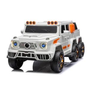 Kids Electric Ride On Car 12V Battery Powered Remote Control with LED Lights Music Plastic for Boys Girls Ages 3 8