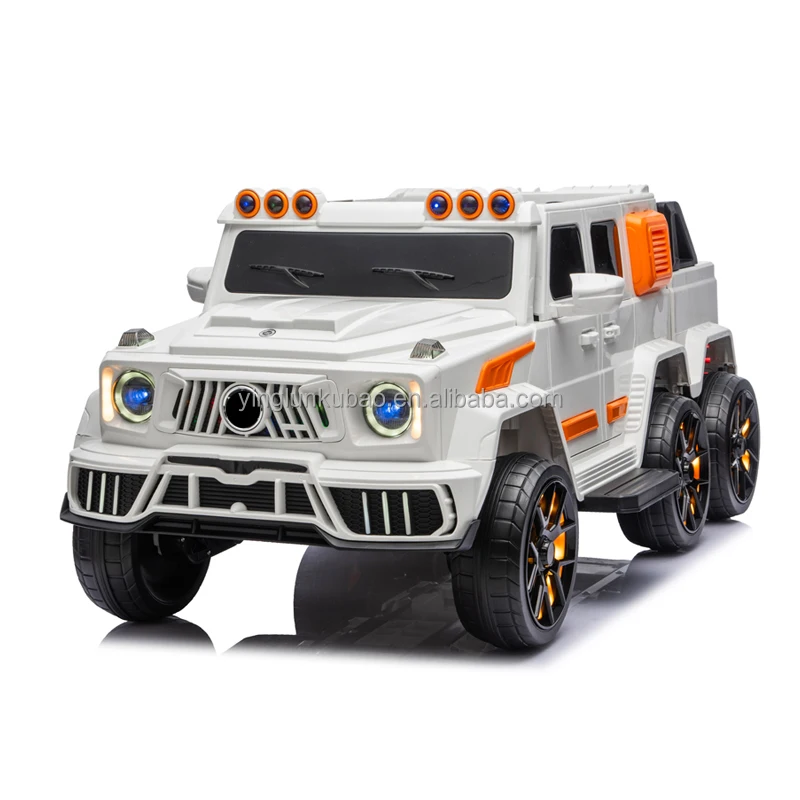 Kids Electric Ride On Car 12V Battery Powered Remote Control with LED Lights Music Plastic for Boys Girls Ages 3 8