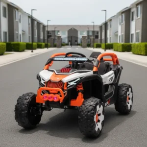 Kids Electric Ride On Car 2 to 4 Years Plastic Battery Powered 4WD Unisex Ride On Toy for Children