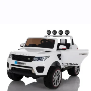 Kids Electric Ride-On Car 4 Wheels ABS Plastic Battery Powered MP3 Interface Double Doors Shock Absorber for 2 to 4 Years