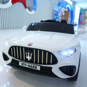 Kids Electric Ride On Car 4 Wheels Remote Control for Boys and Girls Rechargeable 4WD Plastic Toy Car 2 to 4 Years