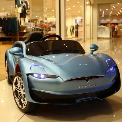 Kids Electric Ride On Car Tehilu Model Roadster Style Sports Battery Powered Toy Vehicle Remote Control