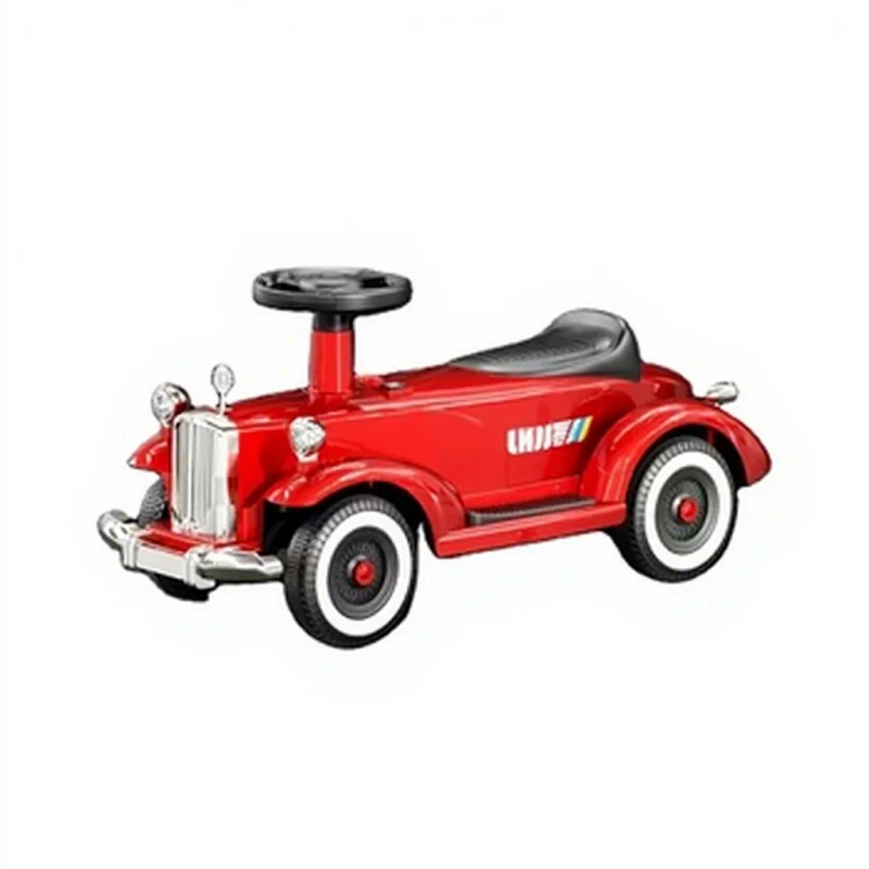 Kids Foot-Powered Ride-On Car Toy ABS Material 1-8 Years Old Sport Style Music and Light Features