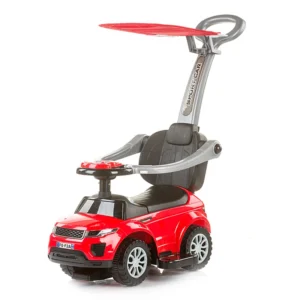 Kids Foot-to-Floor Ride-on Car Push Along Toy Car with Removable Parent Handle and Safety Bar