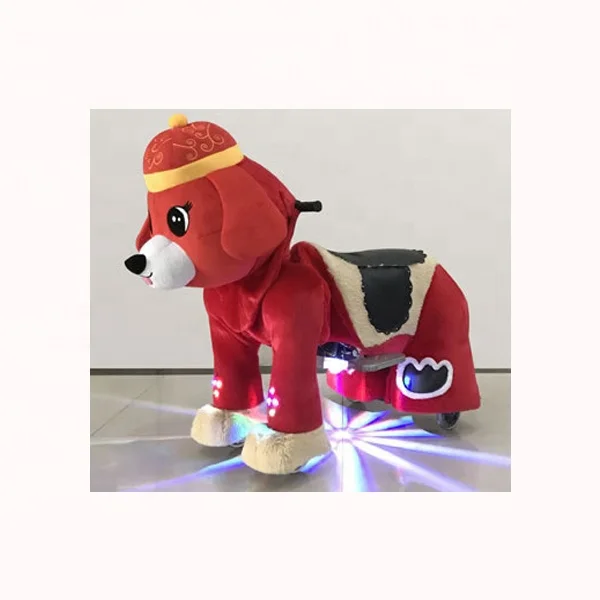 Kids Game Mechanical Zippy Ride On Animal Battery Operated Toy Cars Kids Plush for Plaza