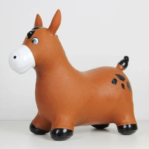 Kids Jumping Bounce Ride on Toys Inflatable Horse Milk Cow Animal Space Hopper for Children