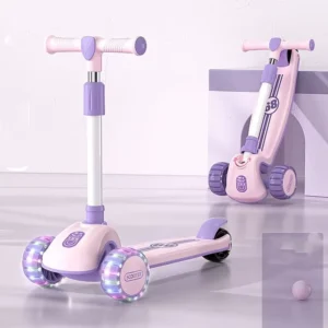 Kids Kick Scooter Folding Pedal Scooter for Infants with Seat Available