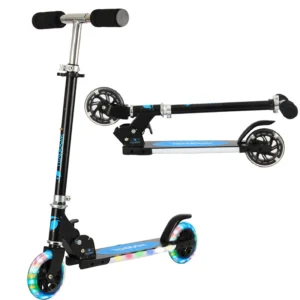 Kids Kick Scooter with LED Side Light Flashing Wheels Scooter for Kids