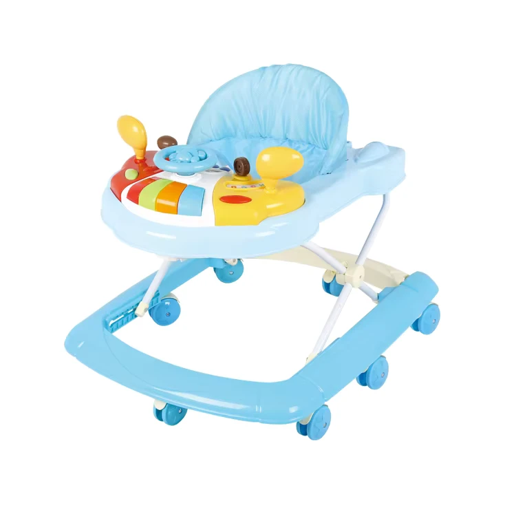 Kids Learn to Walk Cartoon Walking Toy Chair Musical Baby Walker With Stopper Walker for Baby