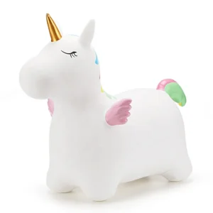 Kids Outdoor Ride on Toys Inflatable Animal Hopper Unicorn