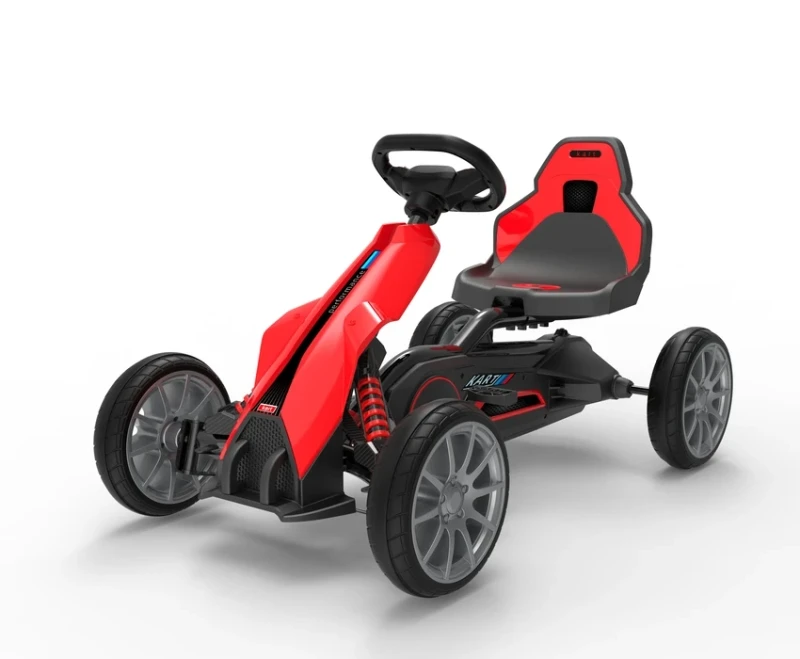 Kids Pedal Go Kart Ride on Toy Plastic Battery Powered Car for Boys & Girls Aged 2 to 7 Years