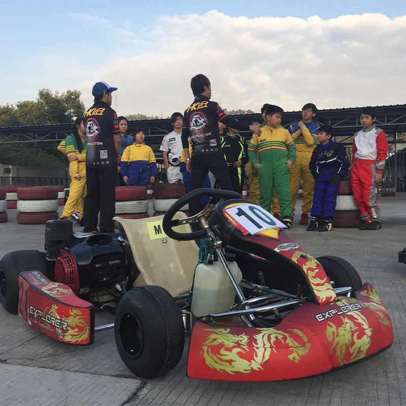 Kids Racing Buggy Mini Pedal Go Karts 200CC Engine Outdoor Use