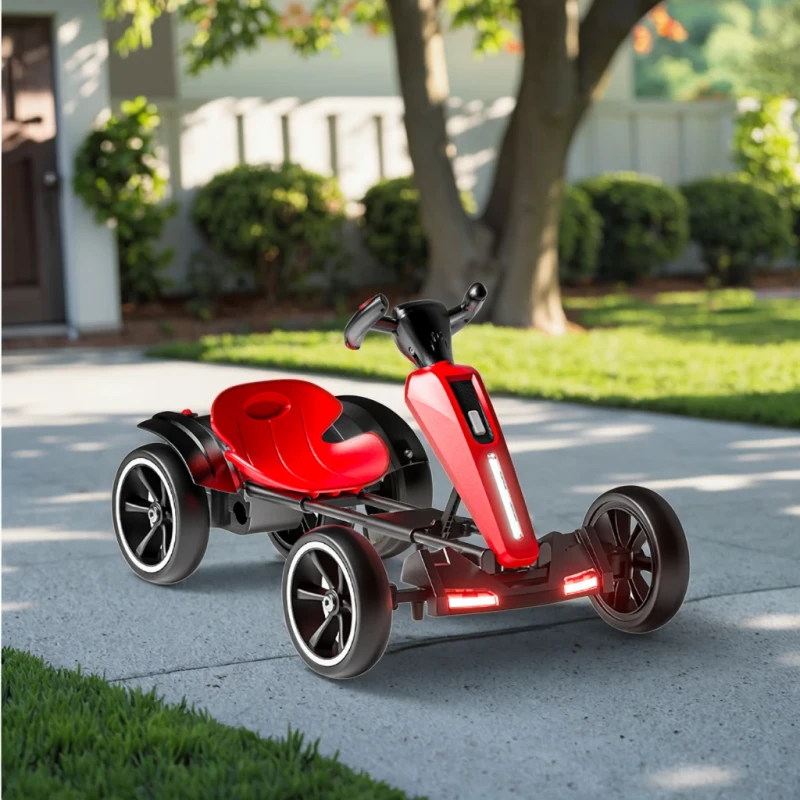 Kids Racing Go Karts 4 Wheel Electric Go Kart Car for Children
