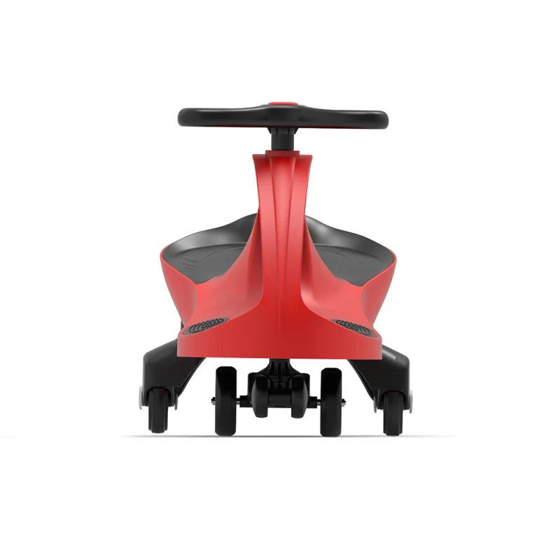 Kids Red PP Plastic Baby Car Swing Slide Non-pedal
