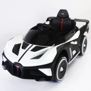 Kids Remote Control Electric Sports Car 12V 2WD 4WD Music Lights Swinging Rotatable Handle 113cm Plastic Ride-On Ages 2-8