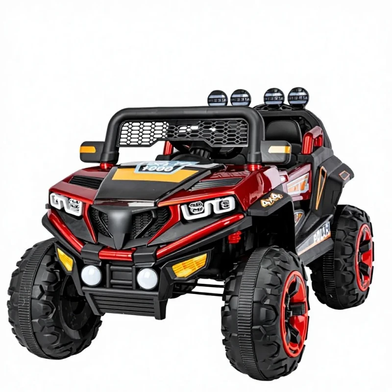 Kids Ride On Beach Buggy Electric Ride On Car 4 Wheels Motors Car Gift Car Kids Slide Car with Music Lights Electric Car