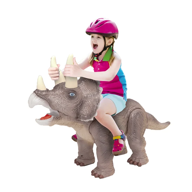 Kids Ride On Dinosaur Scooter with Light & Music Plastic Construction for 2 4 Year Olds