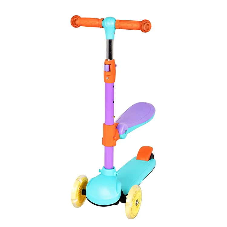 Kids Ride On Sit and Ride Plastic Scooter for 3 6 9 Year Old Boys and Girls Gift