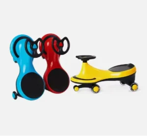 Kids Ride On Toy Swing Car with PU Wheel Music & Light Factory Direct Sale