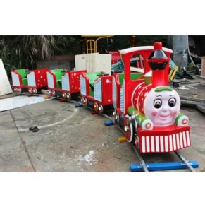 Kids Ride on Battery Powered Steel Train Set with Track for Amusement Parks Shopping Malls & Home Use for Rent