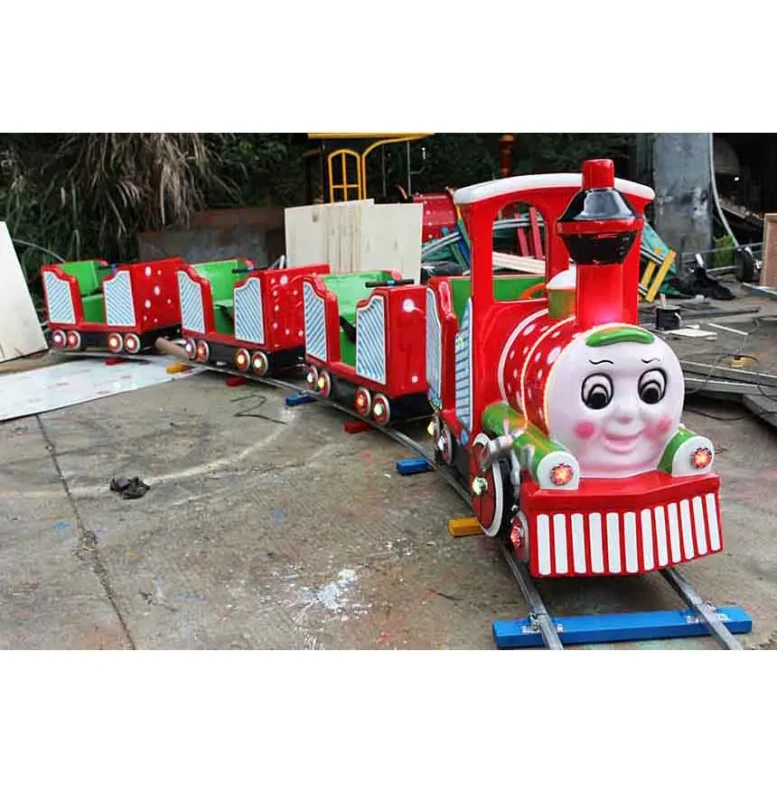 Kids Ride on Battery Powered Steel Train Set with Track for Amusement Parks Shopping Malls & Home Use for Rent