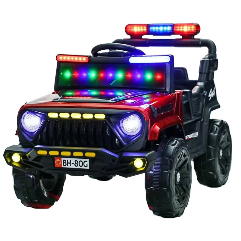 Kids Ride-on Beach Electric Ride-on Car 4 Wheels Motors Car Gift Car Kids Car With Music Lights Electric Car