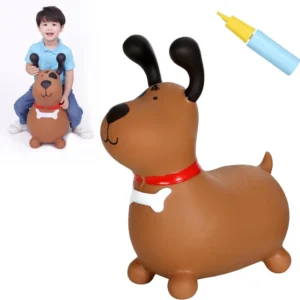 Kids Ride on Jumping Play Animal Toys Inflatable Bouncy Horse Hopper