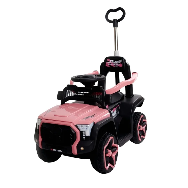 Kids Ride on Toys With Light and Music Ride on Electric Car for Kids With Push Handle Kids ATV