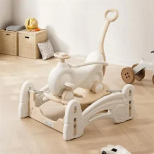 Kids Rocking Horse Unpowered Baby Plastic Ride On Toy Animals Children Mini 3 In 1 Car Cartoon Chair Unicorn