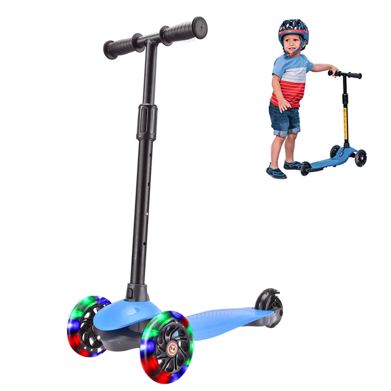 Kids Scooter 3 Wheel PU Flashing Outdoor Scooter