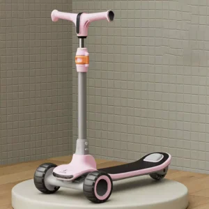 Kids Scooter 3 Wheels Height Adjustable LED Light Wheels Kick Scooter for Toddlers Boys Girls Age 1-5