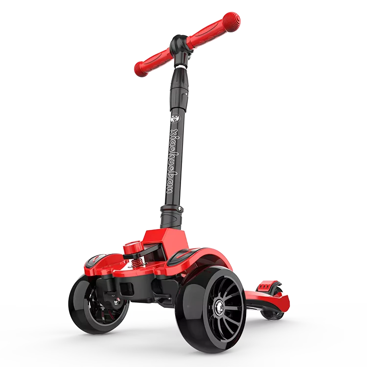 Kids Scooter Easy Foldable Children 3 Wheels Kick Scooter with LED