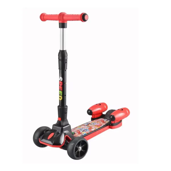 Kids Scooter Three Wheels Kick Kids Scooter Foldable and Light Emitting Children's Scooter