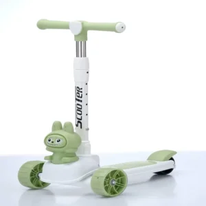 Kids’ Scooter for 2 10 Years Old 3 in 1 Design Can Ride and Sit Suitable for Kids with Music and Flashing Lights