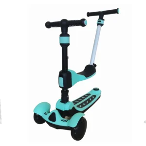 Kids Scooter with Seat 3 in 1 Foldable Scooter Cycle for Kids Toy Scooter Balance Bike
