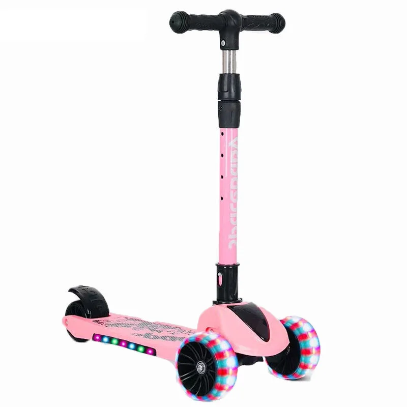 Kids Skateboard Scooty 3 Wheel Four Light up Toddler Children Car Sit Skate Scooters for Kids Boys Girls 2 Year Old