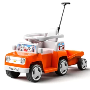 Kids Sliding 6V 7AH 380*2 Motors Ride on Toy Car with Parent Push Handle Music and Cartoon Pattern for Toddlers Electric Cars