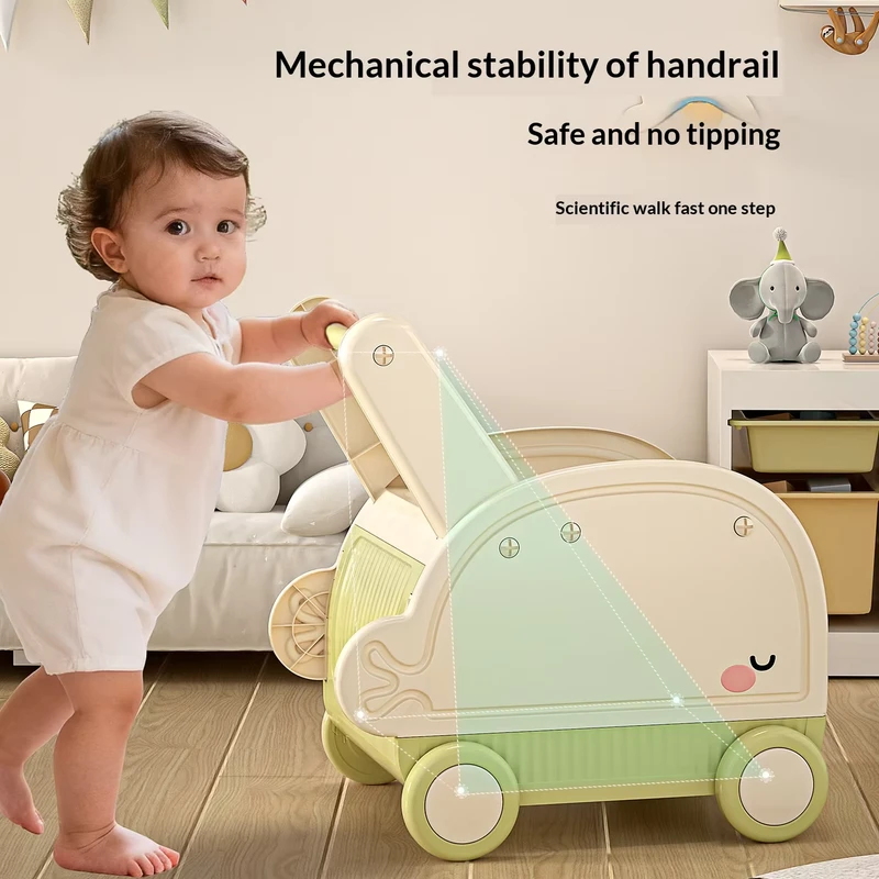 Kids Snack Building Blocks Doll Storage and Finishing Household Baby Walker PP Toy Storage Box