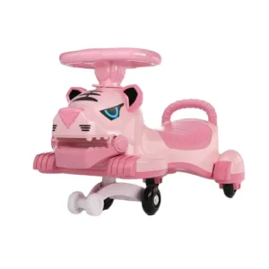 Kid’s Swing Car for 2-7 Years Old Red Toy Music Light Animal Style Chinese Manufactory 4 Wheels Ride-On Cars Twist Car