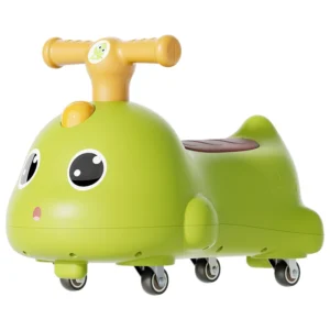 Kids Swing Car with Music and Lights Interactive Ride on Toy for Children